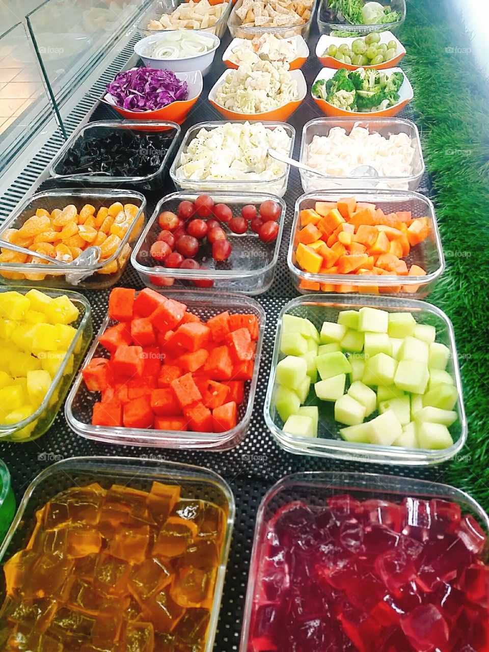 Varieties of a fruits and vegetables