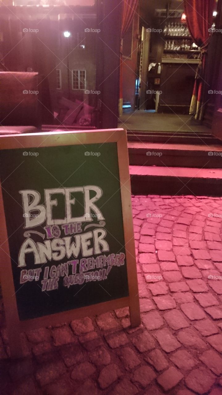 At the Bar Daux. Oslo,  Norway