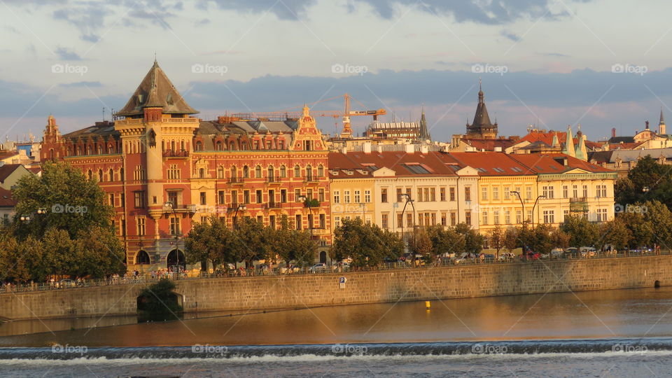 Along the Vltava river