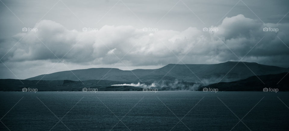 Water, Lake, Landscape, Mountain, Fog