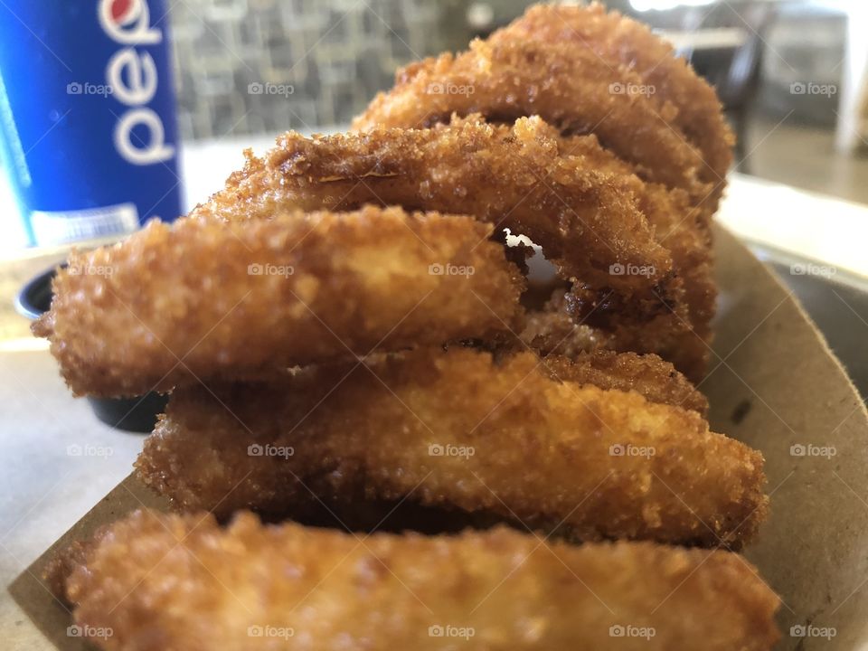 Crispy onion rings