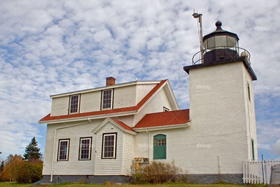 Fort Point Lighthouse in Stockton Springs Maine