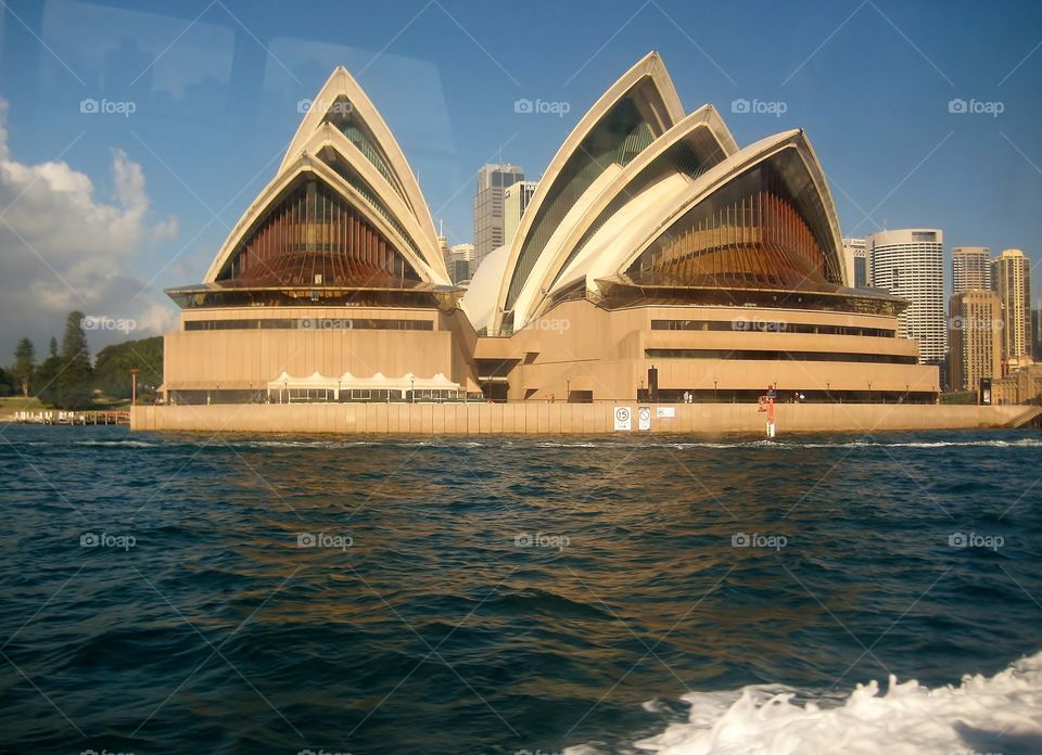 Sydney Opera House. View From a Boat