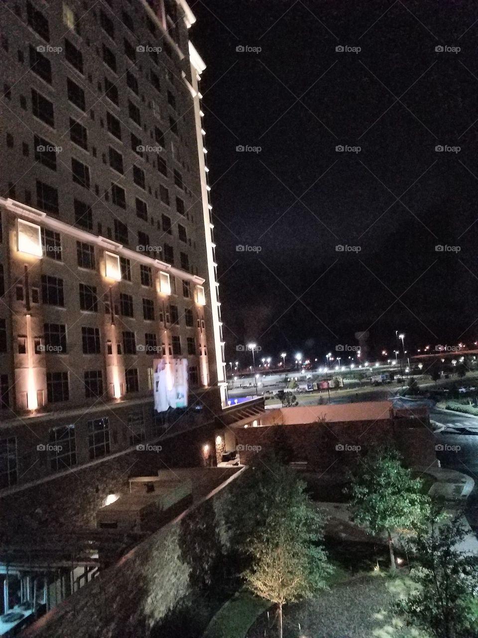 Looking out the window at Winstar Casino