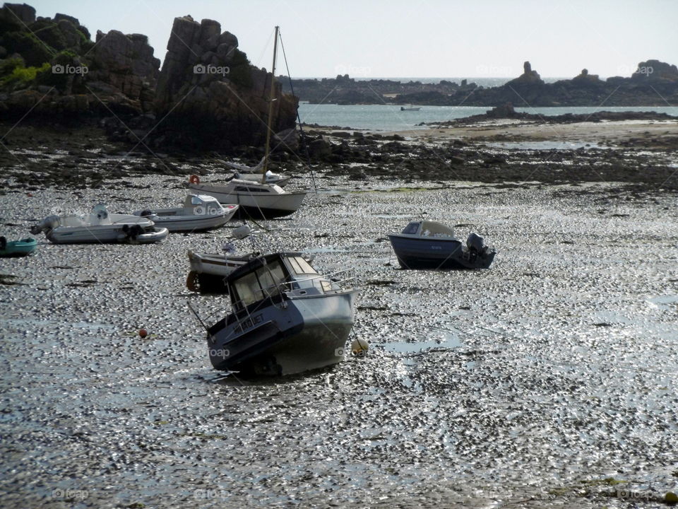 maree basse en Bretagne