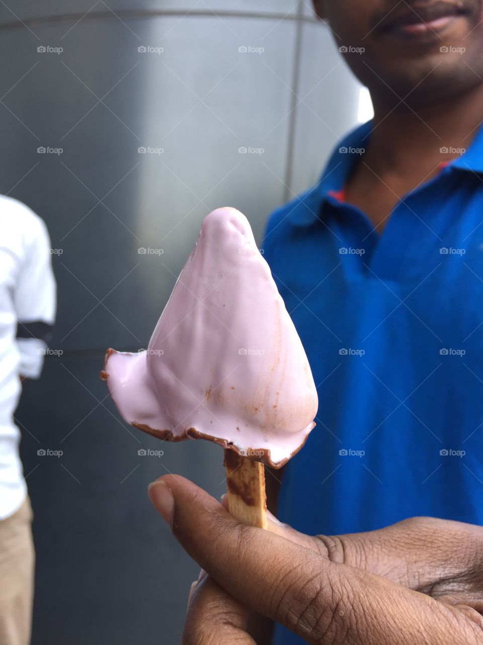 Pink heart ice cream  