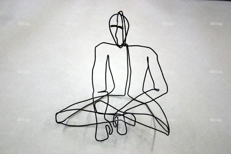 A very well done figurative wire piece done by one of my students