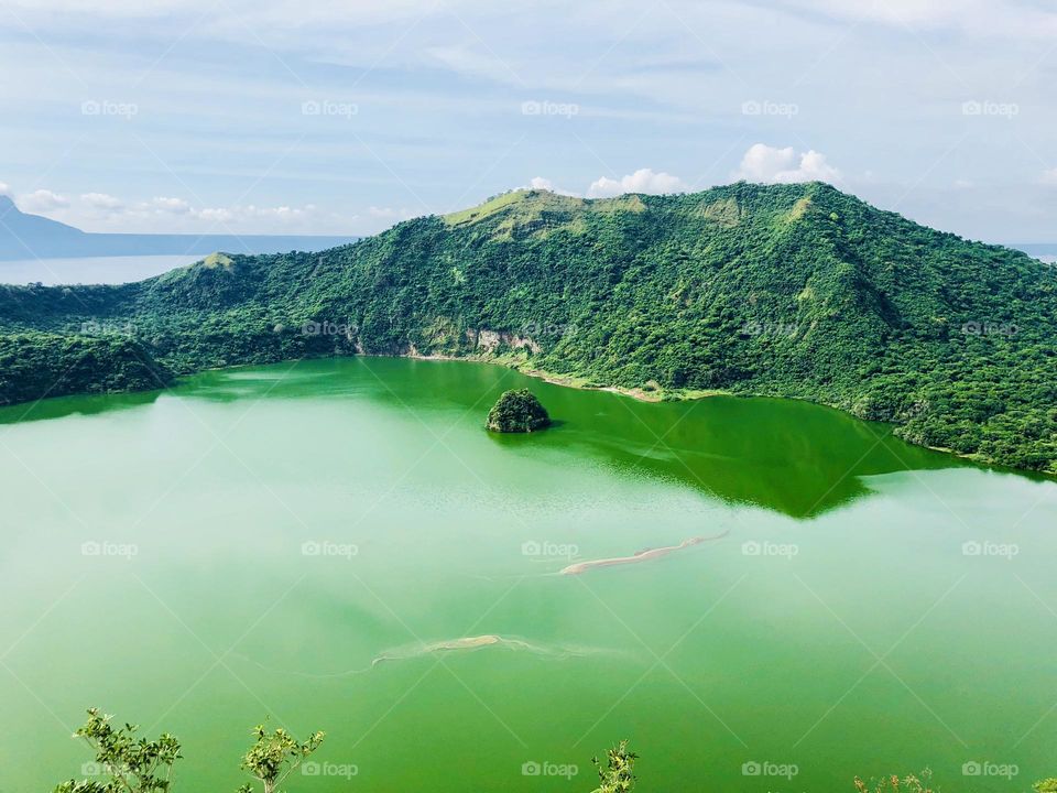 A volcano’s crater in Tagaytay