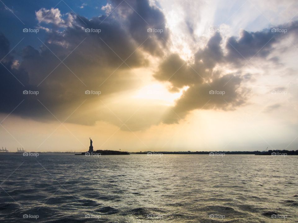 Water, Sunset, Storm, Dawn, Landscape