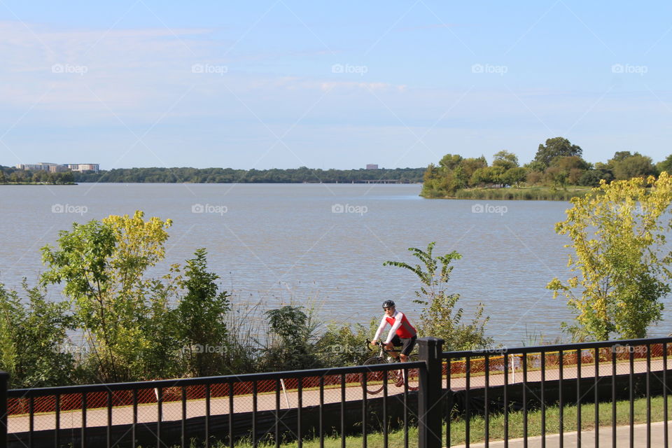 Social distancing while riding my bike!