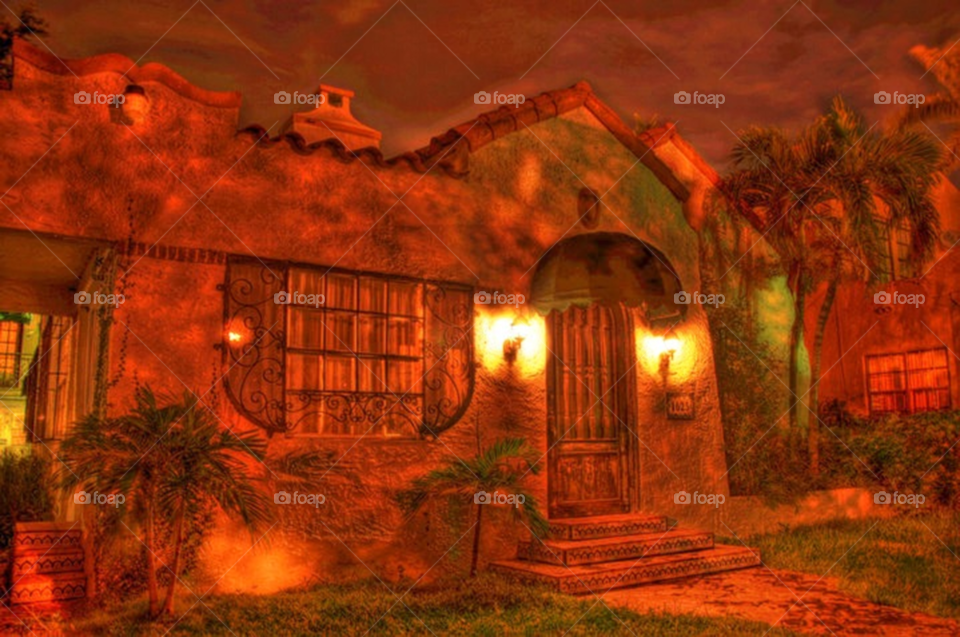 sky house night cool by lightanddrawing