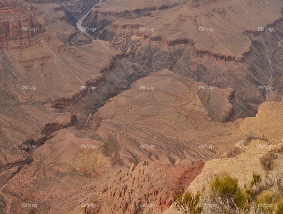 Colorado River cutting through the Grand Canyon