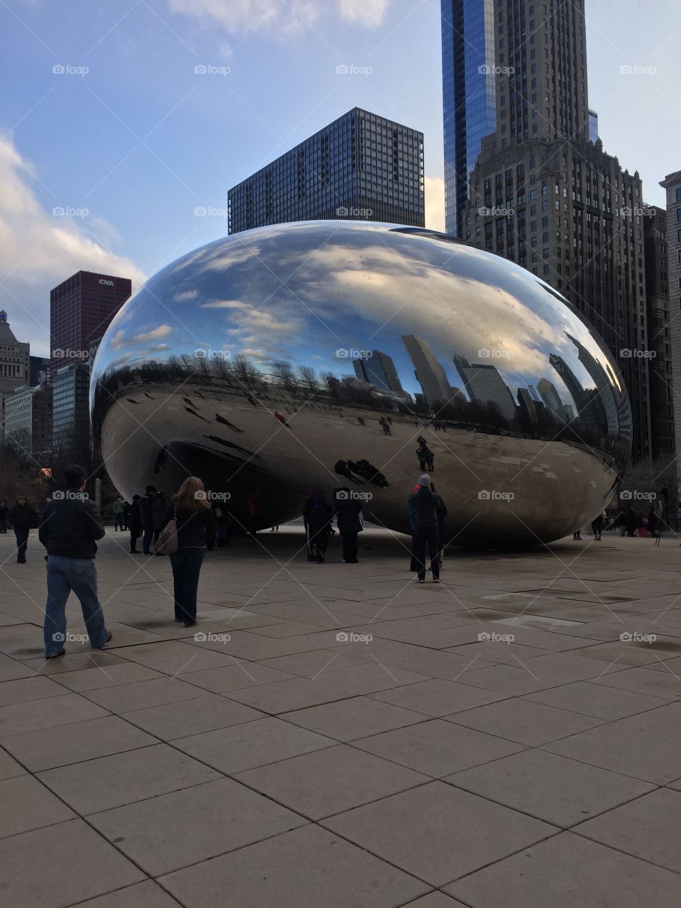 March skies reflect in Chicago’s extraordinary “Bean” // March 2018