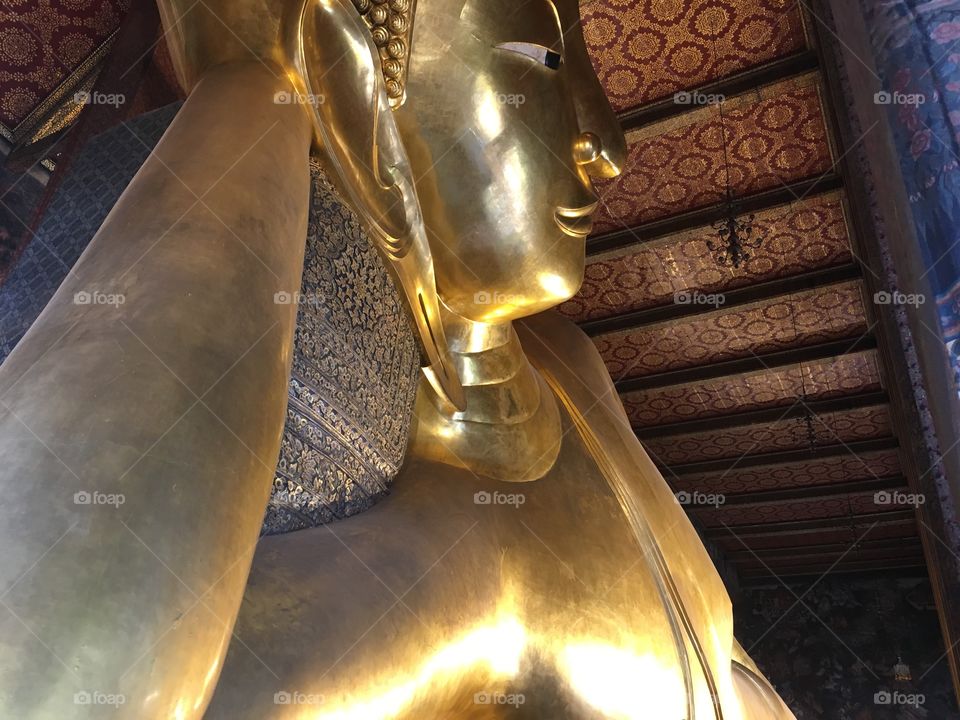 Reclining Buddha. Wat Pho Bangkok Thailand