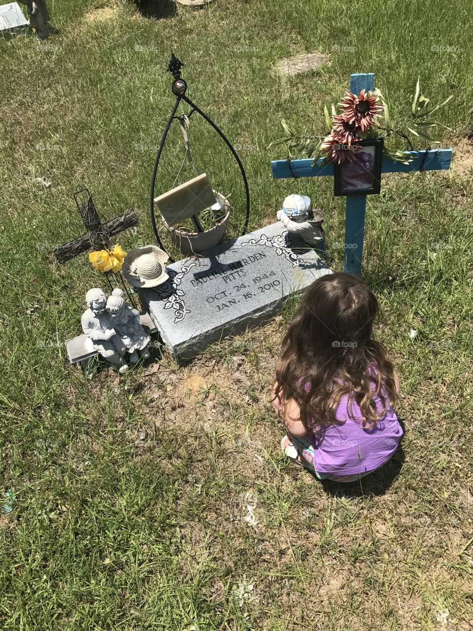 Girl at the Cemetery 