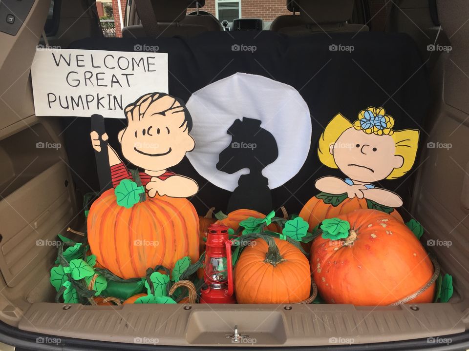The great pumpkin patch with the Peanuts gang
