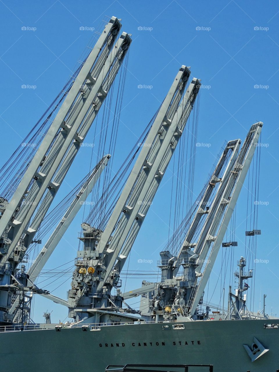 Loading Cranes. Loading Cranes On A Cargo Shio
