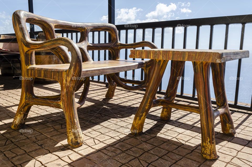 Concrete Table And Chair