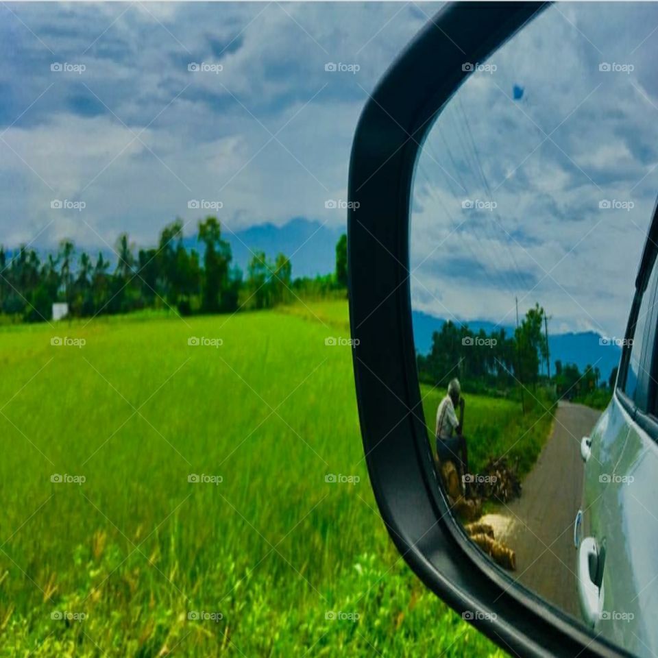 car ride and mirror capture