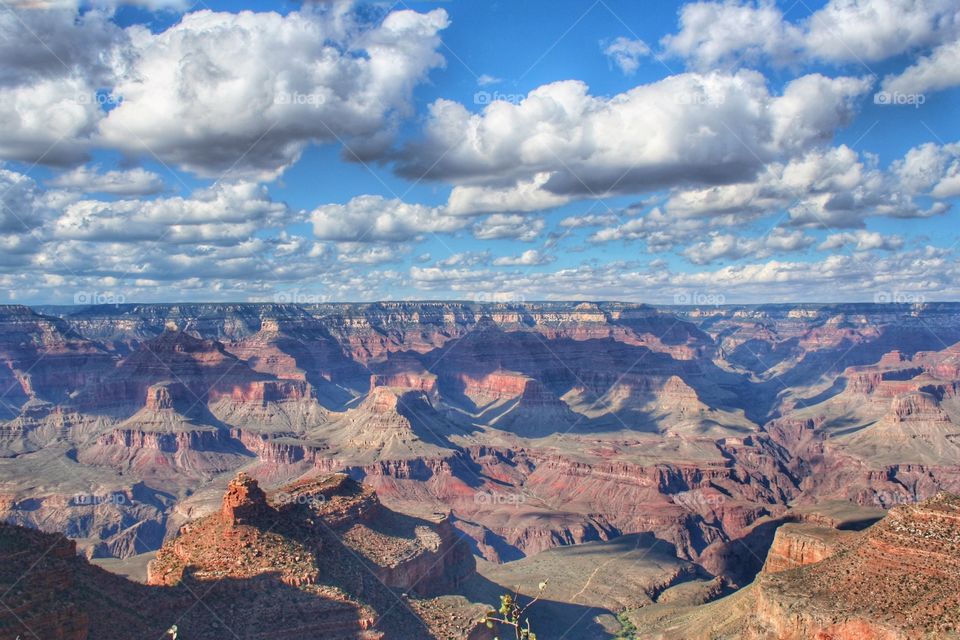 High angle view of grand canyon