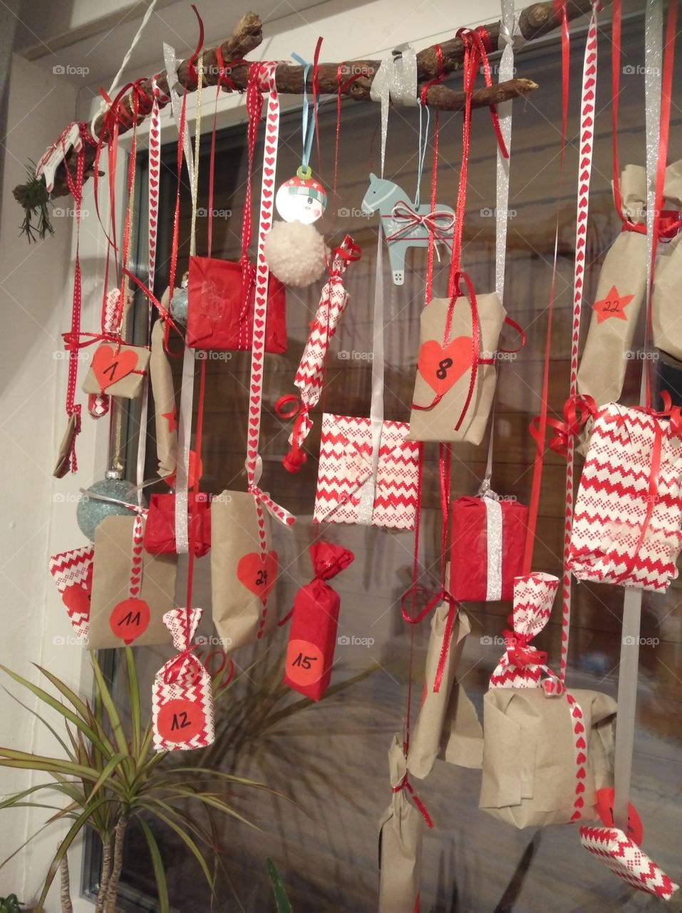 Packing Christmas presents