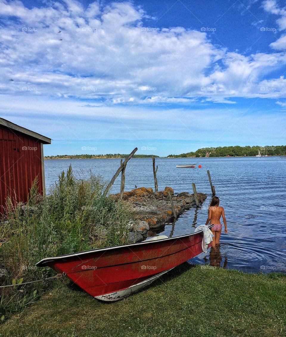 A dip in chilly water