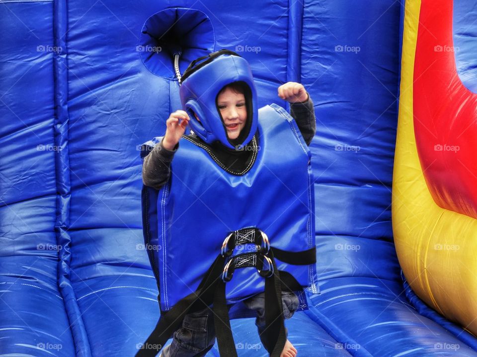 Young Boy Exercising