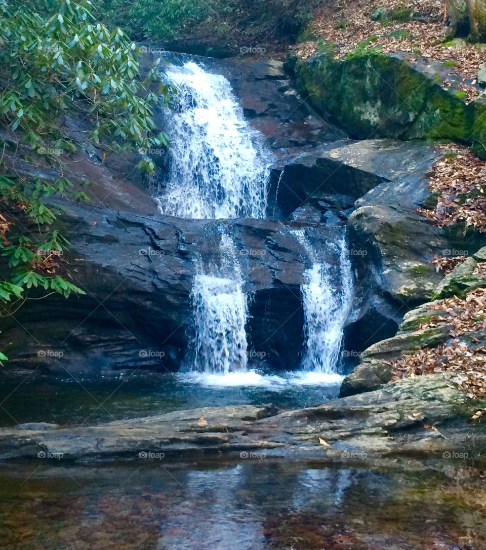 Soothing and peaceful! I captured this waterfall photo while I was hiking up in Dawsonville, Georgia. 