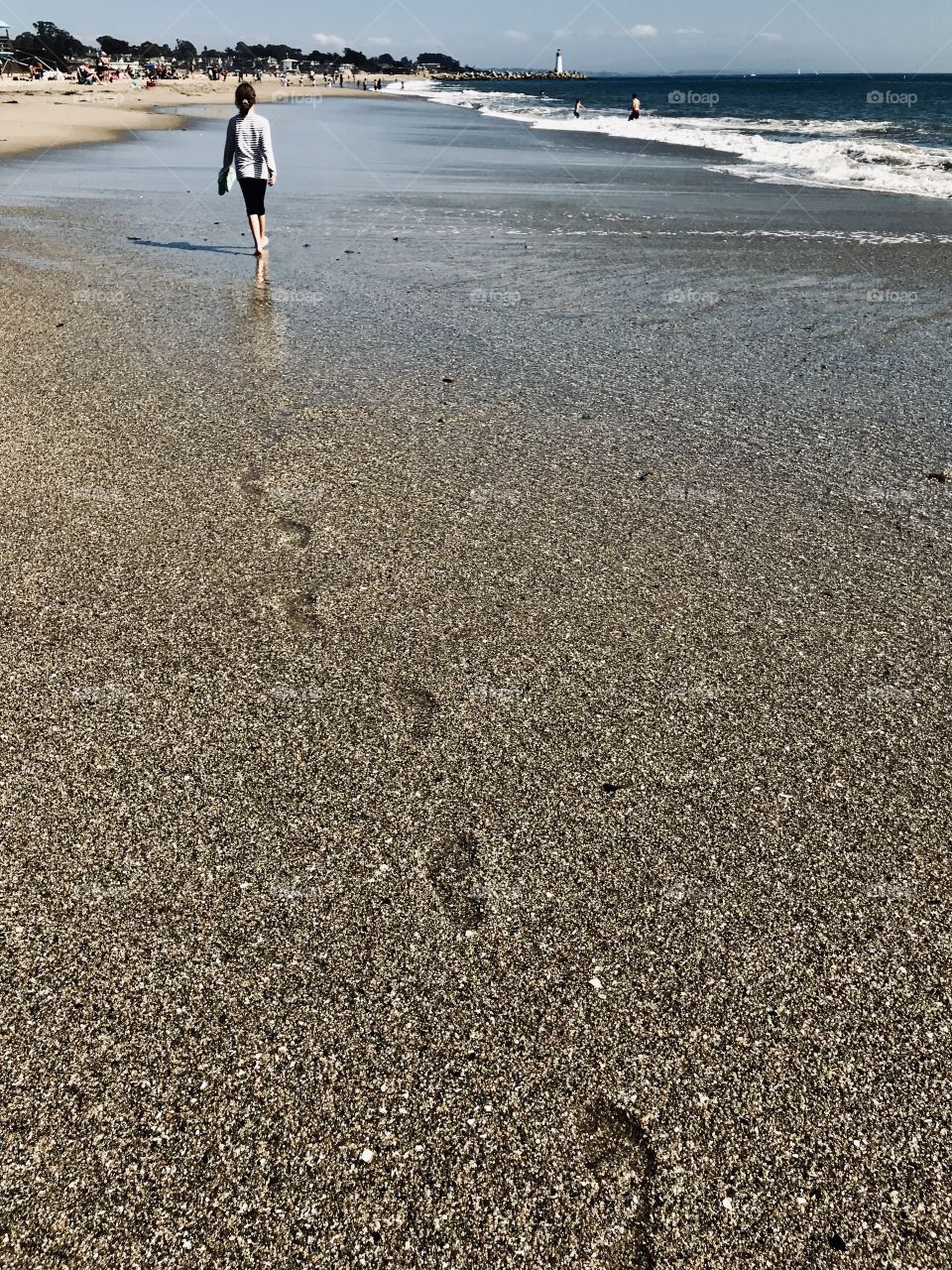 Footprints in the sand 