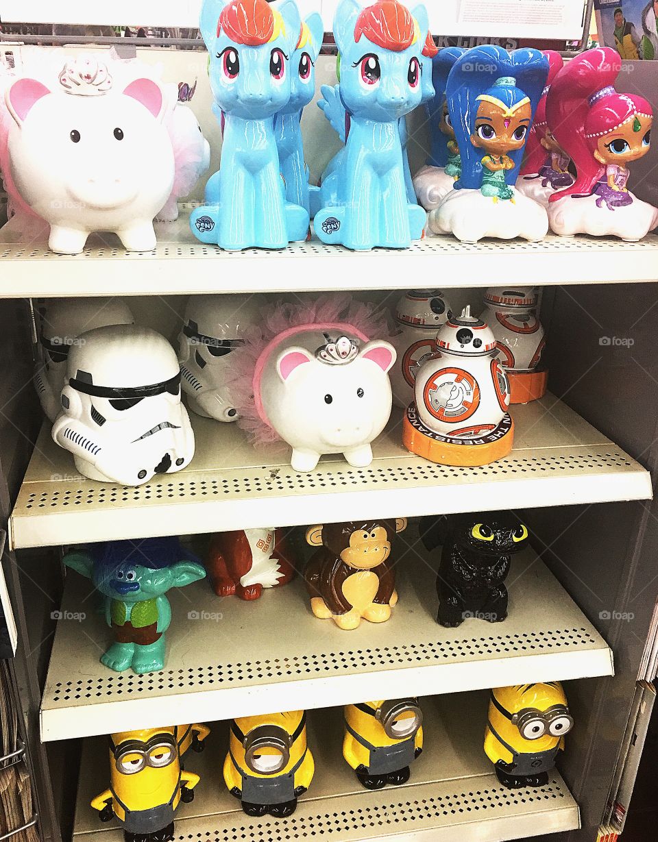 Piggy banks. Saving for the future 