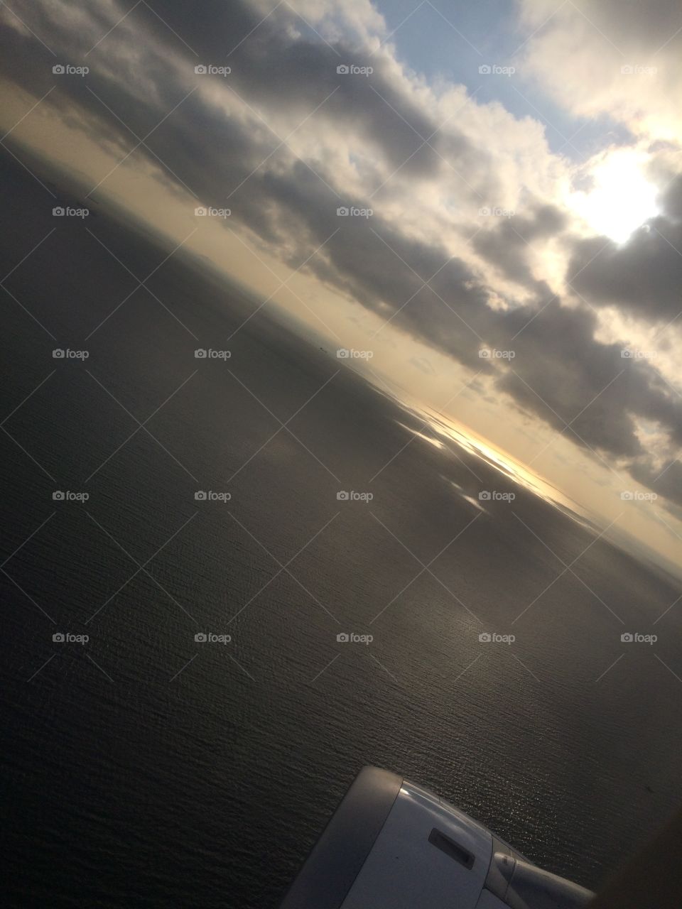 grey clouds over Mediterranean Sea 