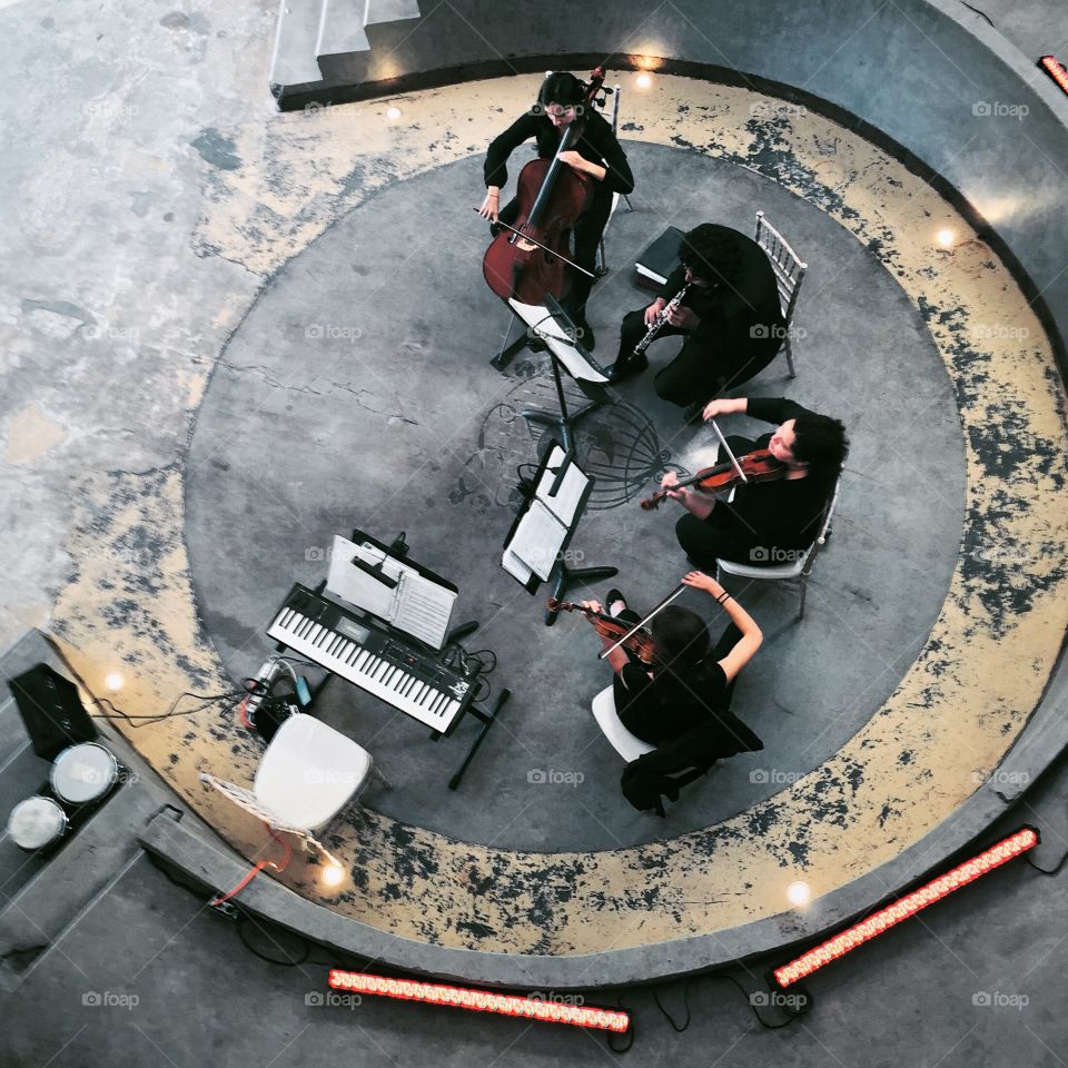 String Quartet. String Quartet at a wedding in Mexico