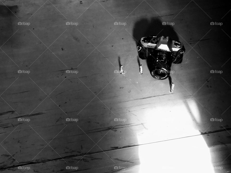 From the world of liliput, a photographer's camera