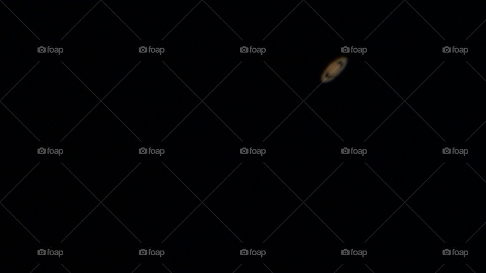 Saturn and its rings captured by the sony nex camera and SkyWatcher telecopio