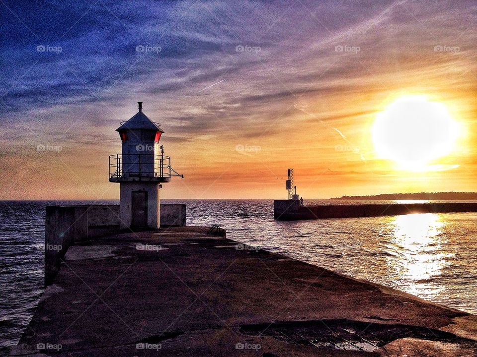 Light House in Winter sun