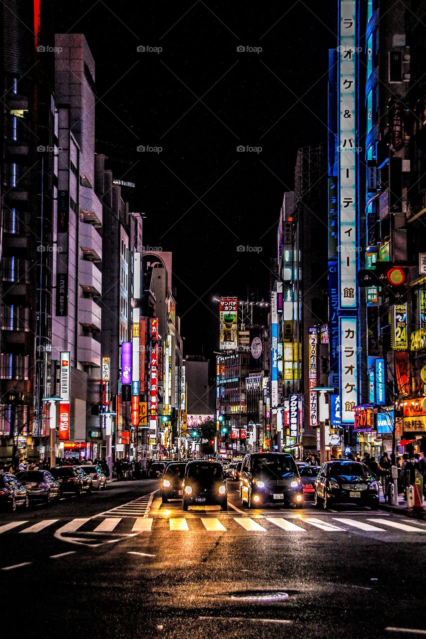 Tokyo cityscape tonight