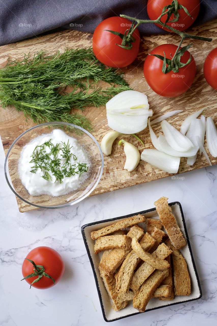 Vegetable on the table 