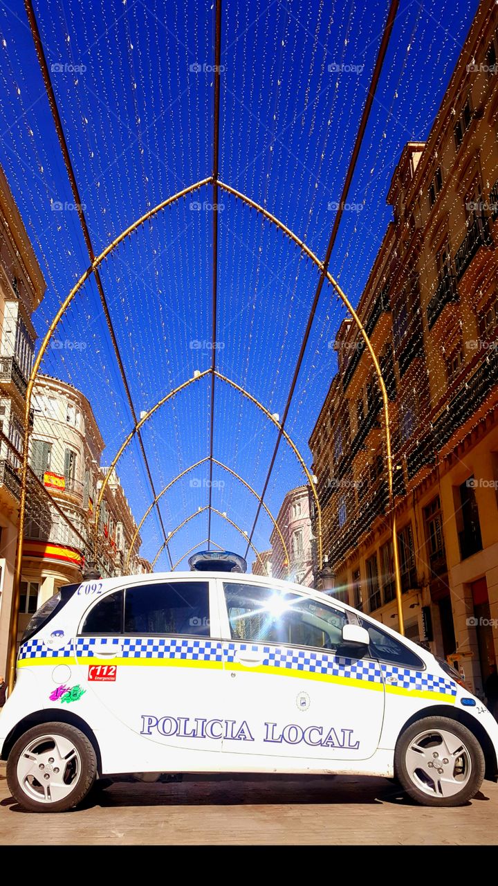 police car in Spain