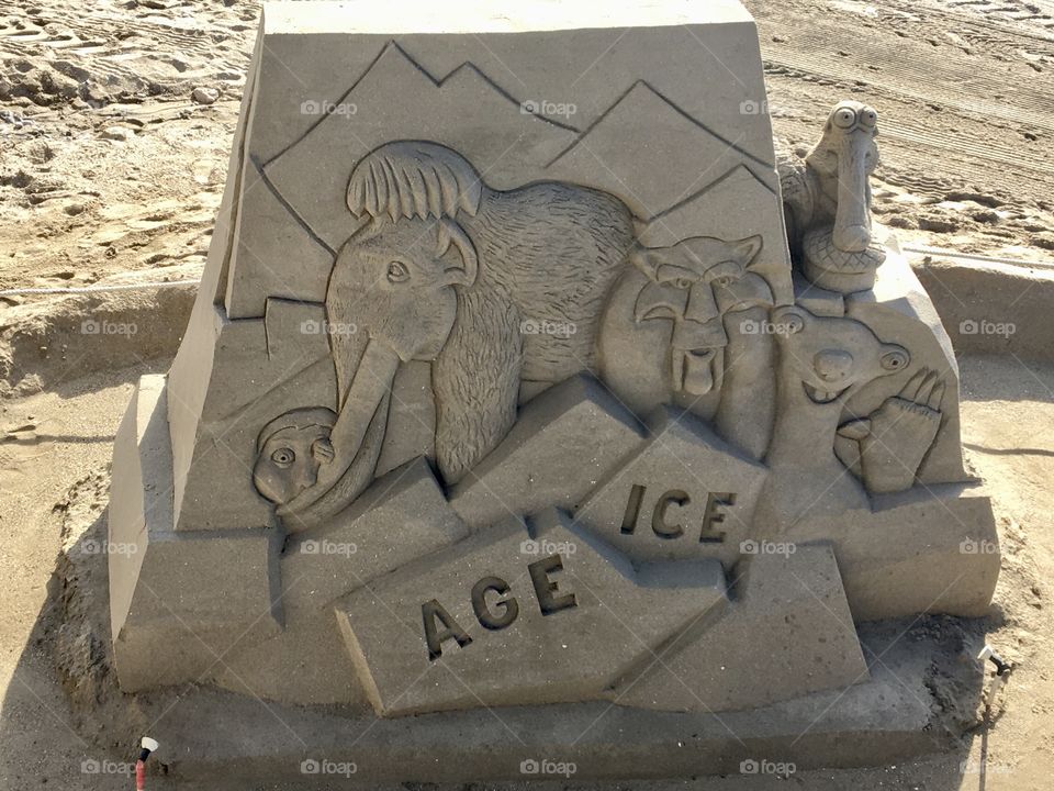 Sand sculpture 