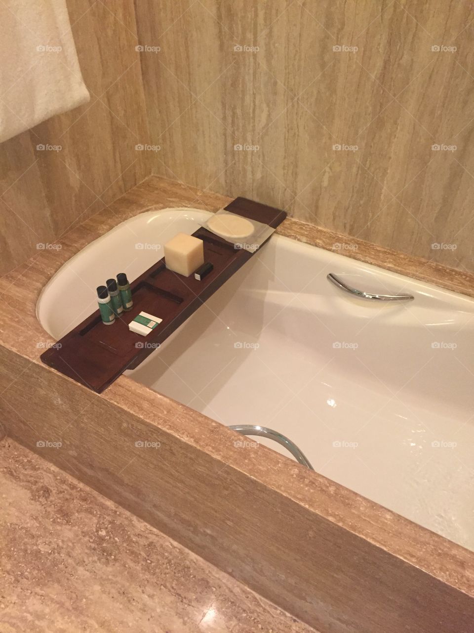 Relaxing Bath at the Park Hyatt hotel in Chennai, India