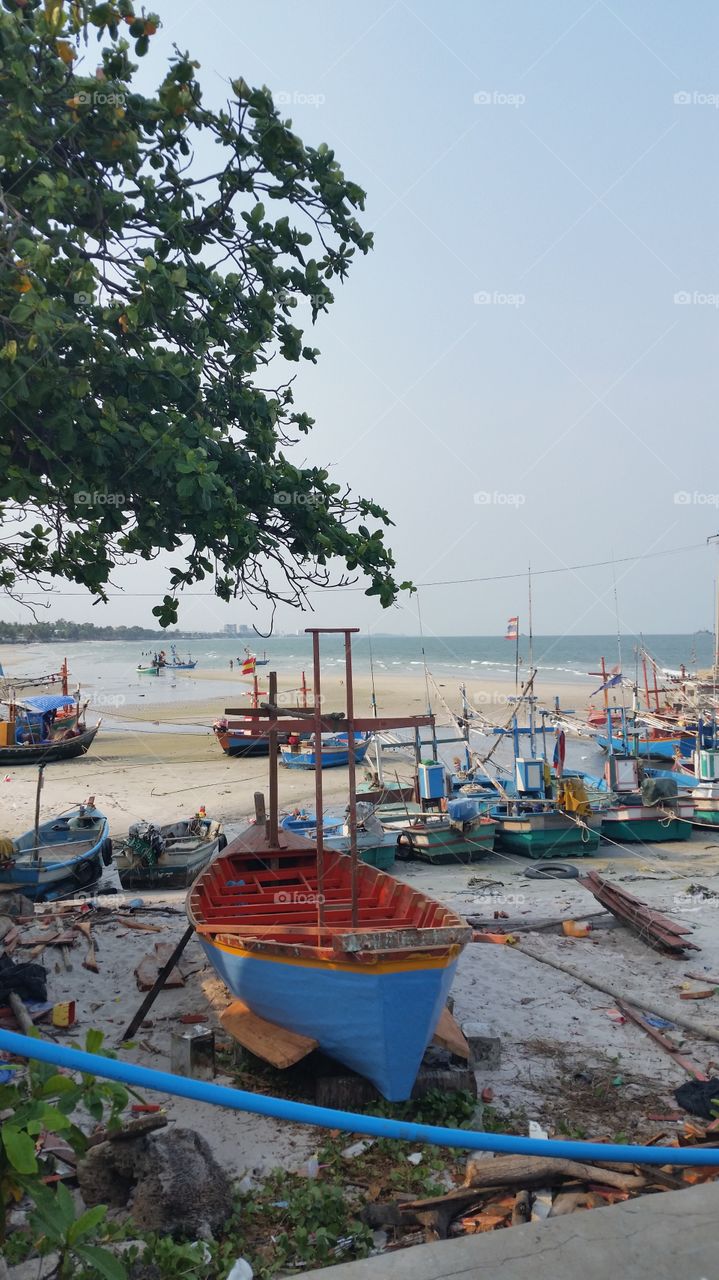 Fishers world. Fishers boat in Hua Hin Thailand