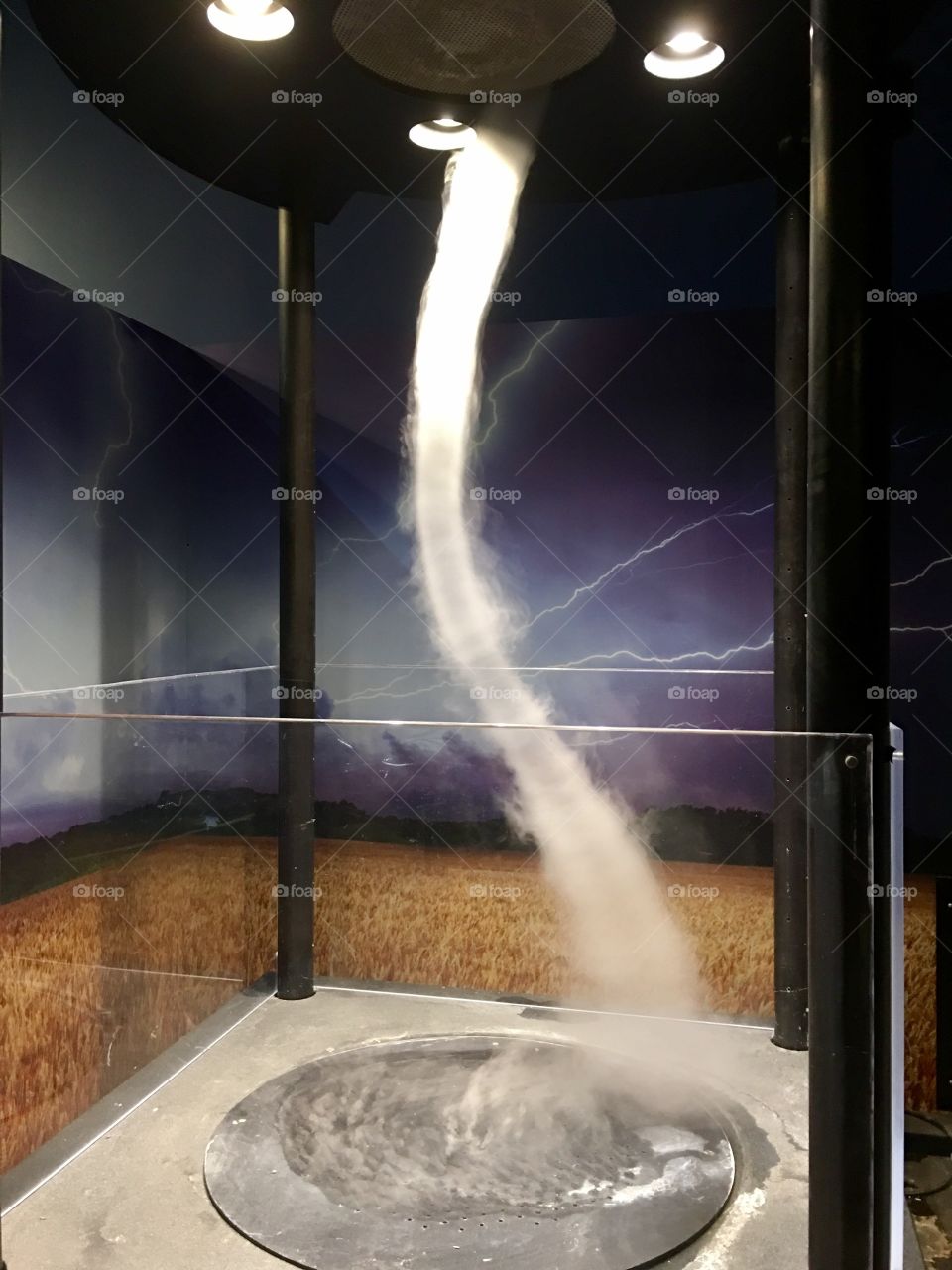 Tornado simulator.