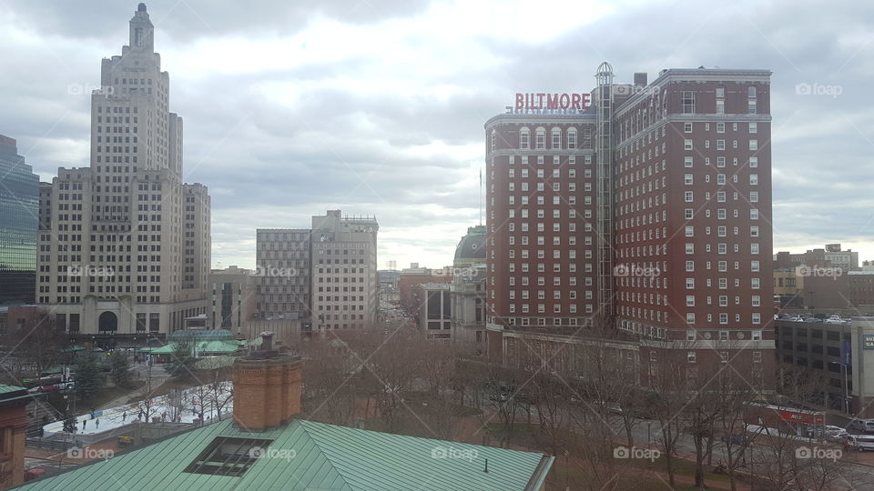 Downtown Providence, RI--Superman was here!