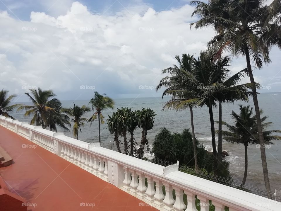 View from hotel terrace