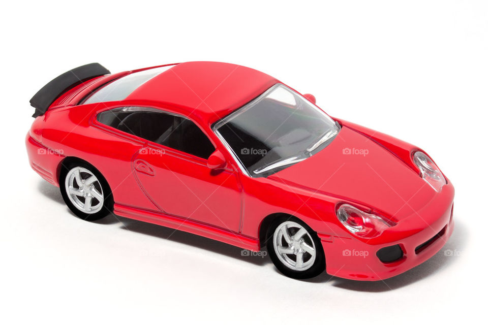 Red toy sports car