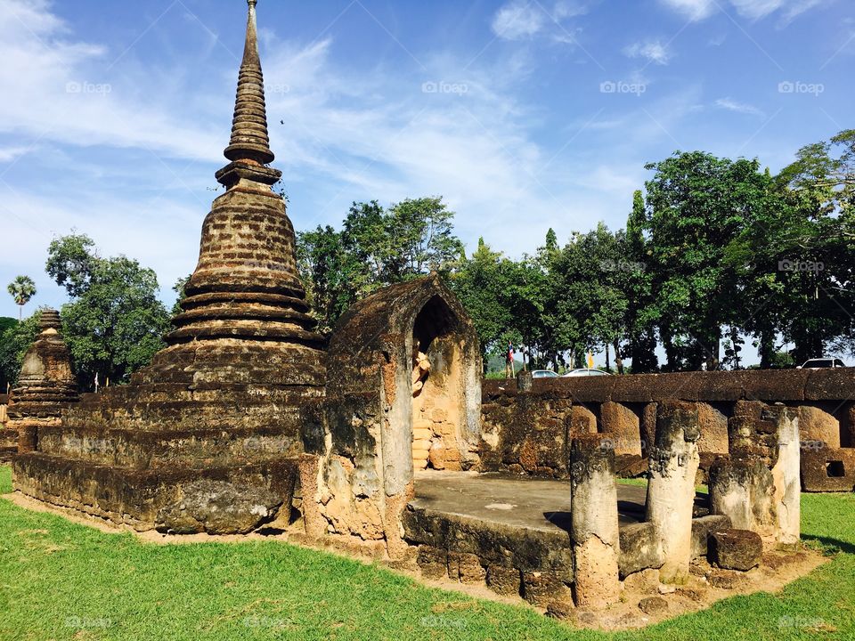 Wat mahathat chalieng temple srisatchanalai, Sukhothai, Thailand World heritage