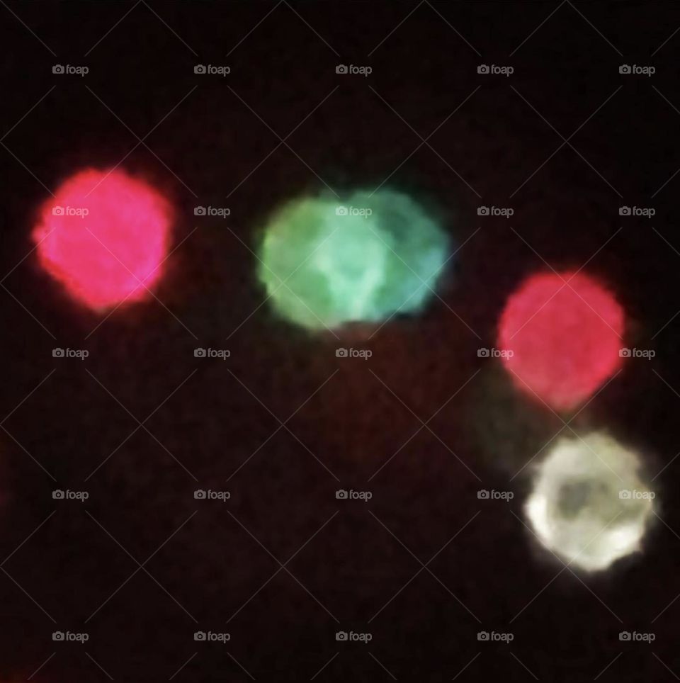 Abstract Christmas lights 