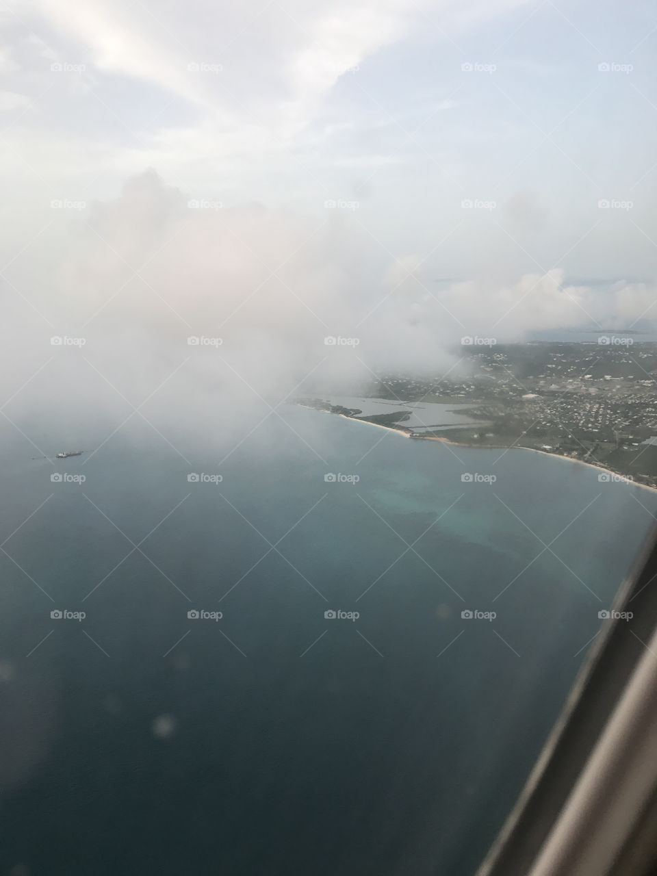 Seaside from above 