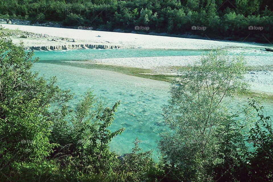 River Soča, Slovenia.