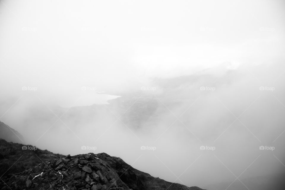 Monochrome, Fog, No Person, Landscape, Sky